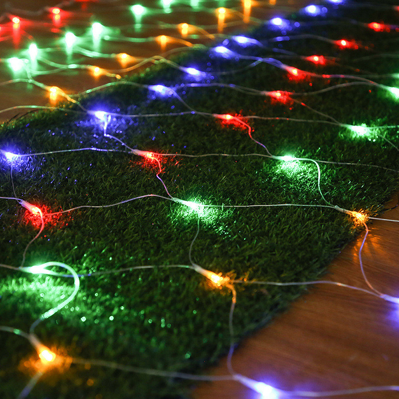 Гірлянда штора сетка LED 192 мультиколор 220В
