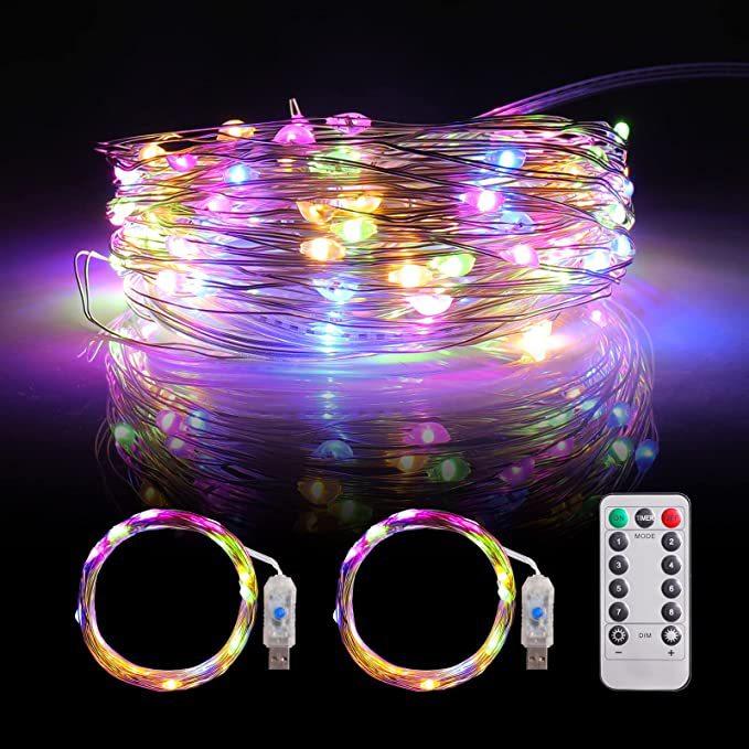 Гірлянда Роса 200 LED довжина 20 м від USB, мультиколор